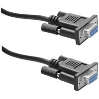 Icidu Serial Null Modem Cable, Black, 1,8m (N-707533)